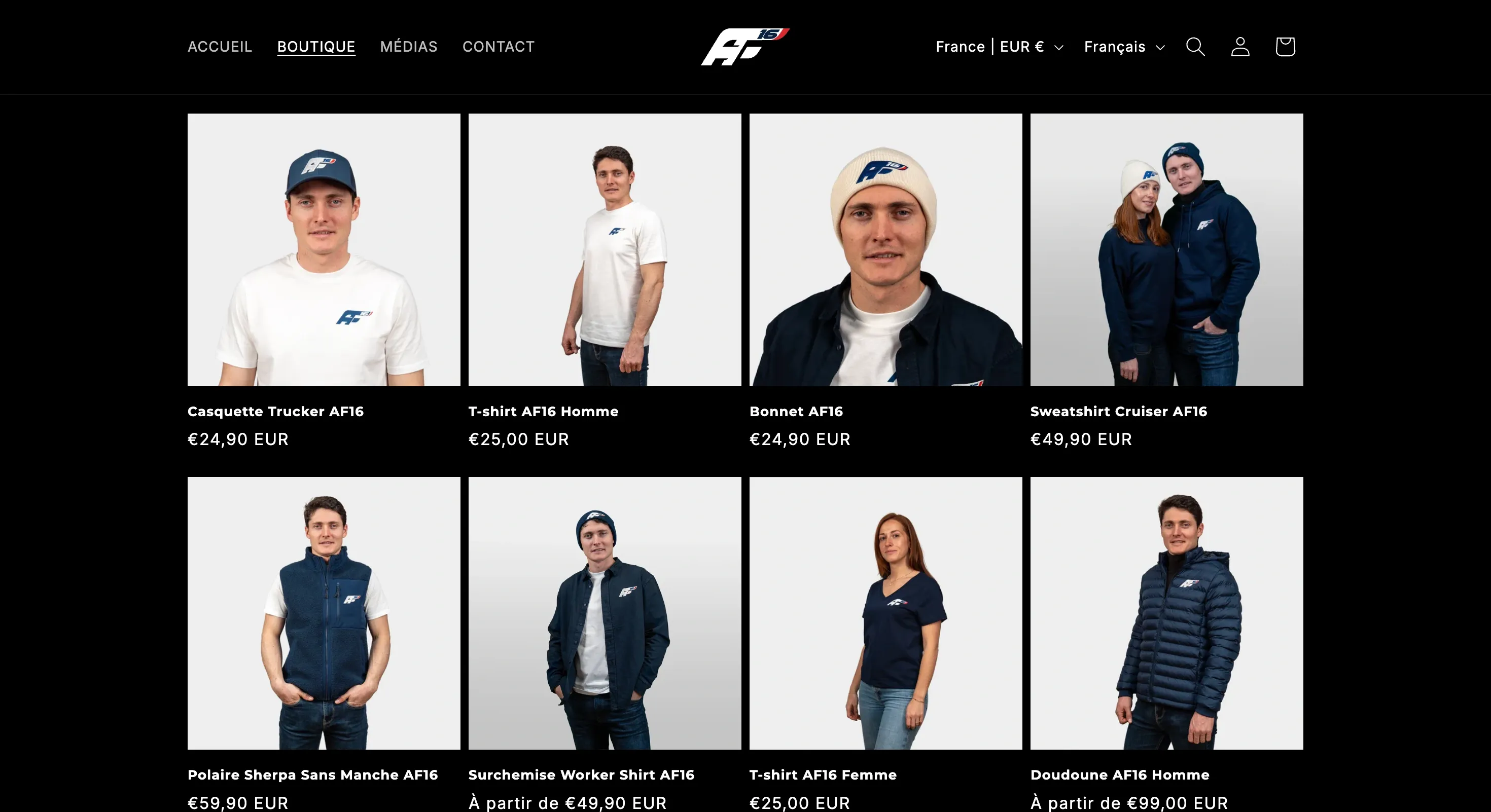 Adrien Fourmaux : Site e-commerce, vue bureau
