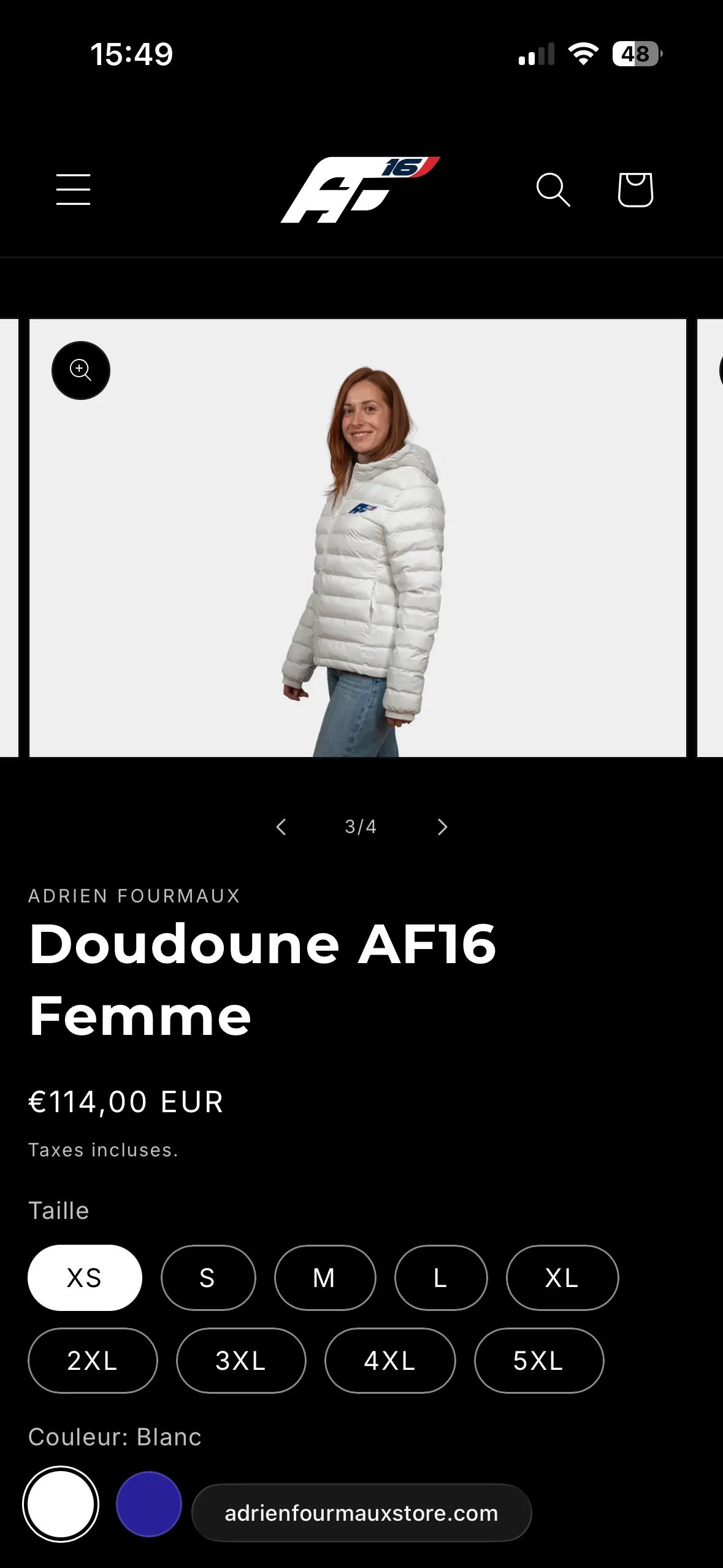 Adrien Fourmaux, vue mobile